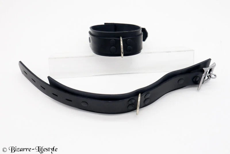 NarrowrubberanklecuffsoptionlockableSlockablewithoutlocks