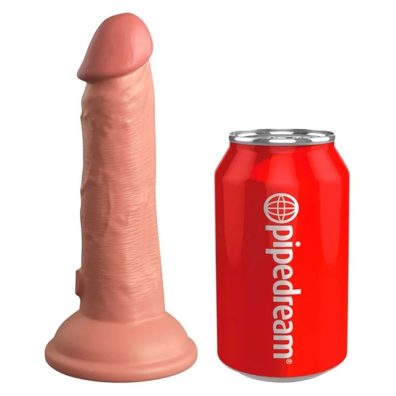 Naturdildo„6“DualDensitySiliconeCock“mitextrastarkemSaugfuß