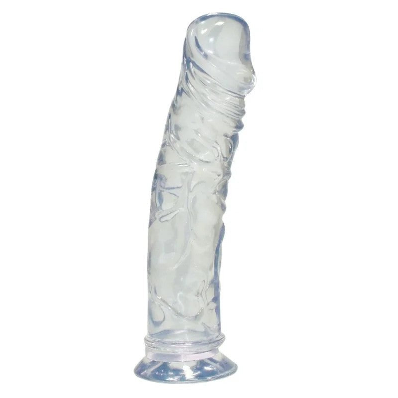 Naturdildo»CrystalClearMediumDong«,19,5cm,mitSaugfuß