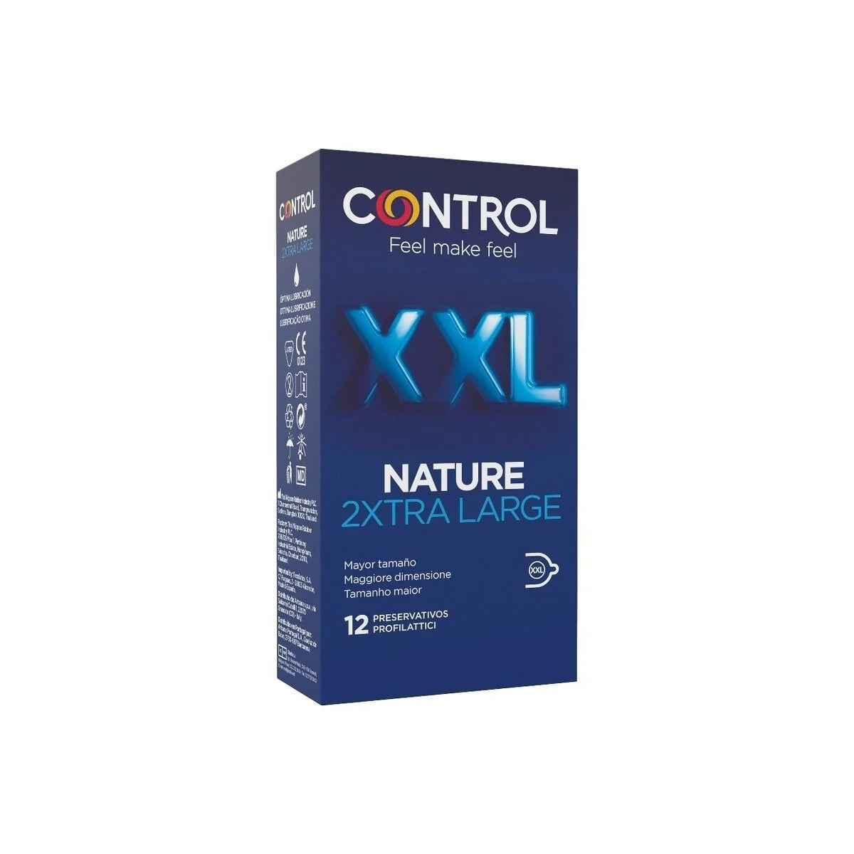 NATURE2XTRALARGEXXLKONDOME12STÜCKVONCONTROLCONDOMS