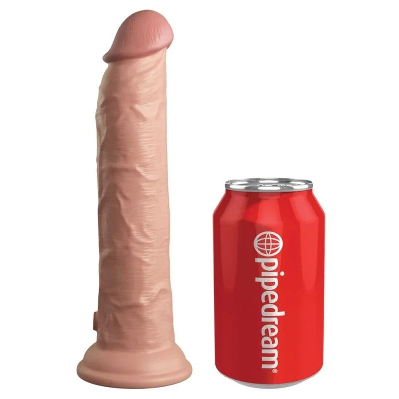 Naturvibrator„9“Vibrating+DualDensitySiliconeCock“mitextrastarkemSaugfuß