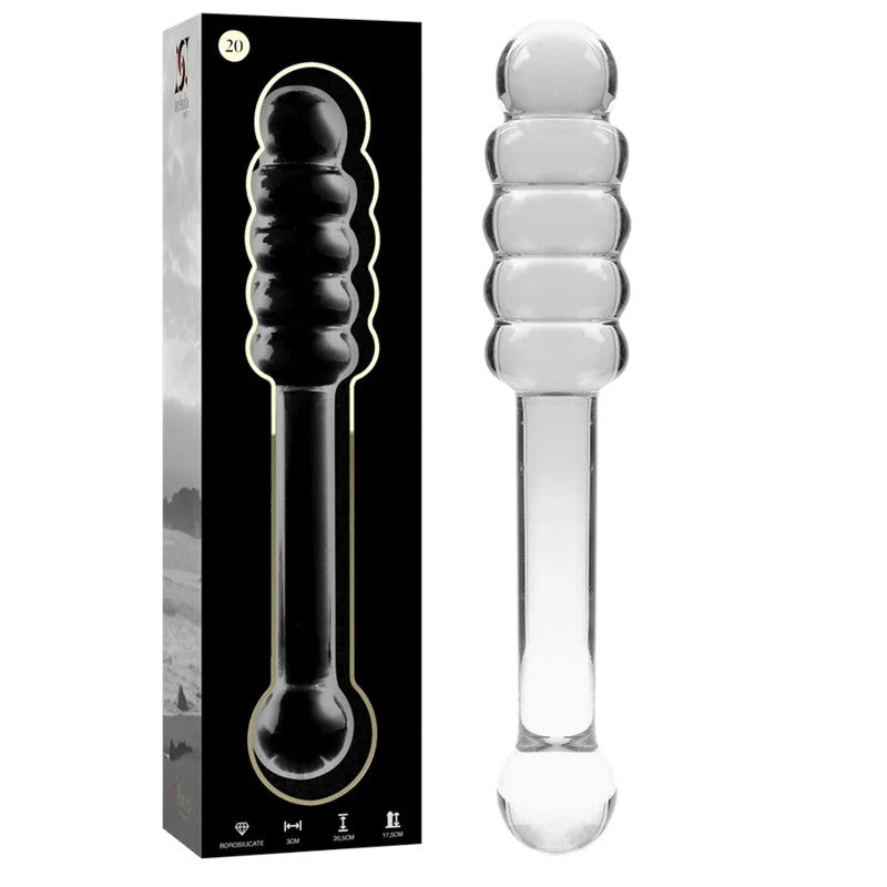 NEBULASERIESBYIBIZA–MODELL20DILDOBOROSILIKATGLASKLAR20.5CM-O-3CM