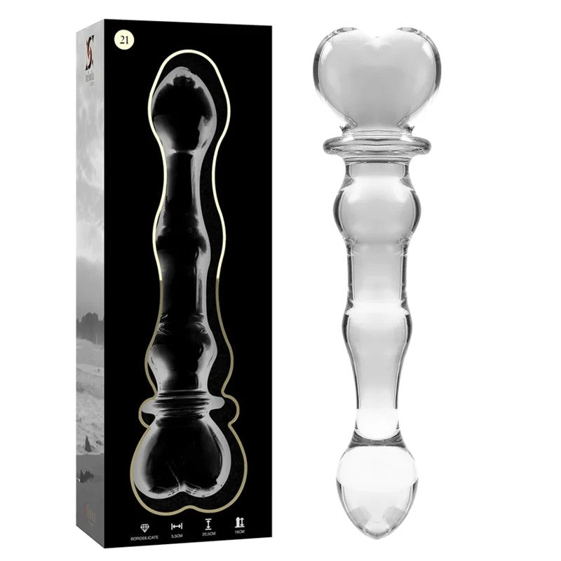 NEBULASERIESBYIBIZA–MODELL21DILDOBOROSILIKATGLASKLAR20.5CM-O-3.5CM