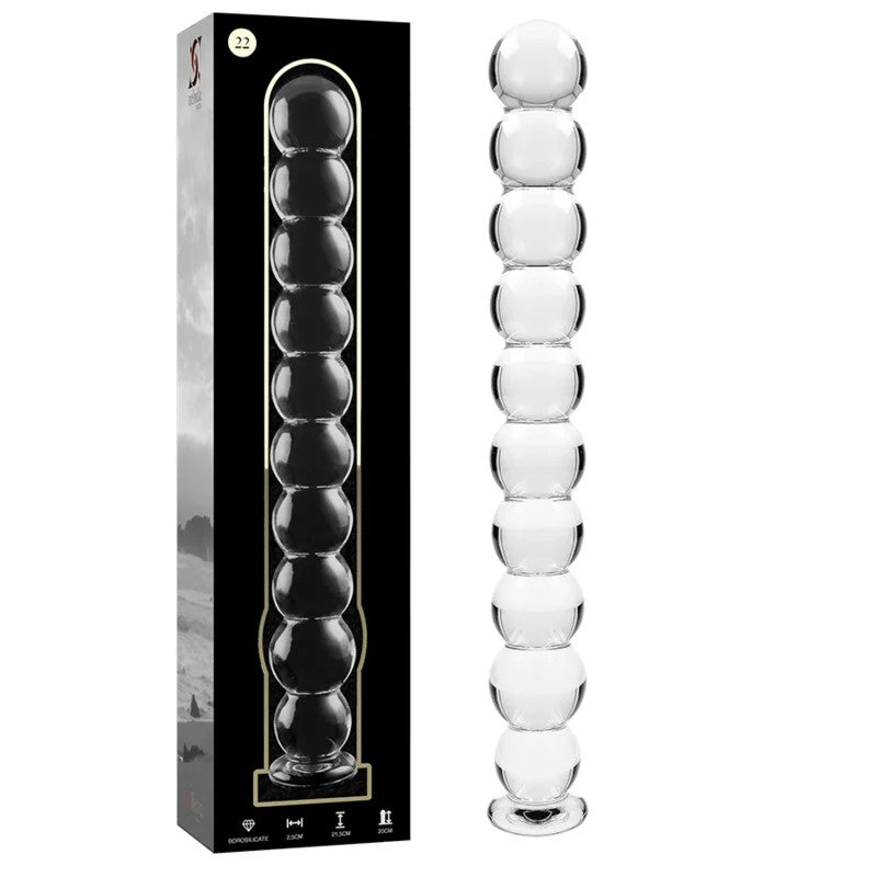 NEBULASERIESBYIBIZA–MODELL22DILDOBOROSILIKATGLASKLAR21.5CM-O-2.5CM