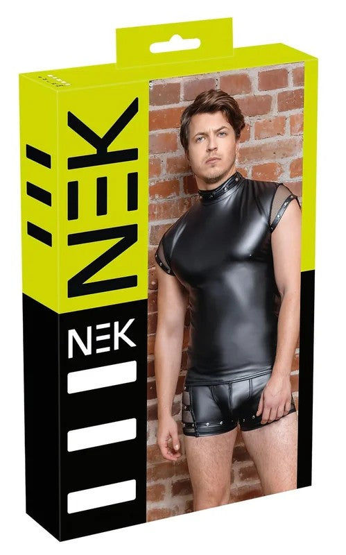 NEK–Nieten-&Netz-Herrenoberteil(schwarz)