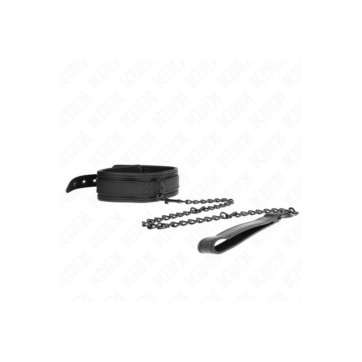 NEOPRENBONDAGEHALSBANDMODELL1MITGÜRTEL78CMVERSTELLBAR37,5X49,5CMVONKINKCOLLAR&GAG