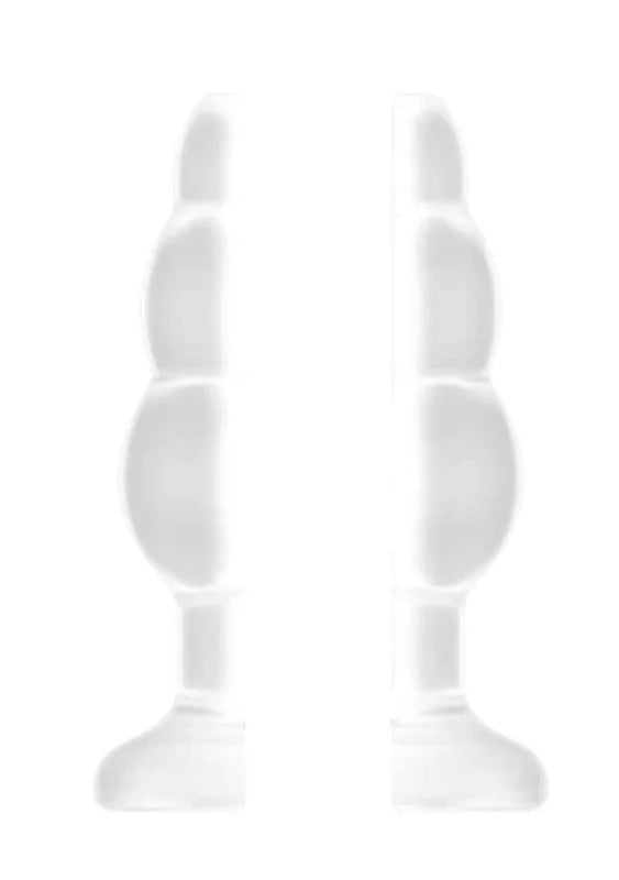 No.51LargeHollowTunnelButtPlug5InchTranslucent