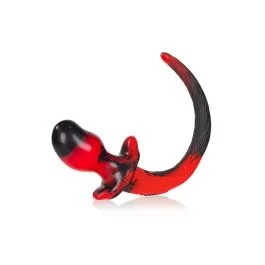 OxballsBULLDOGPuppyTailschwarz-rotL