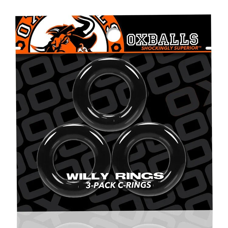 OxballsWillyRings3erSetPenisringeschwarz
