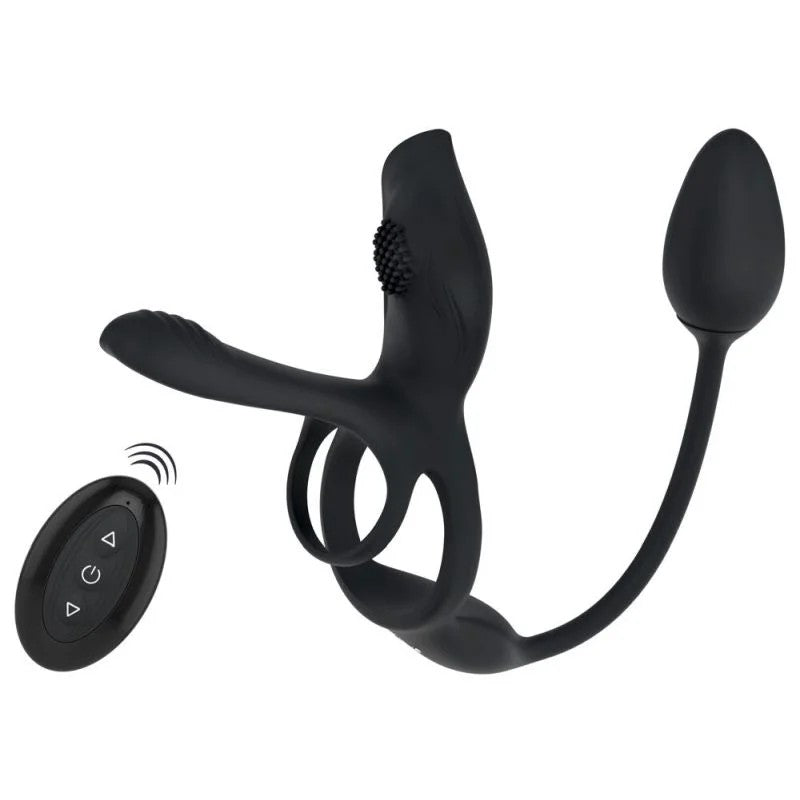 Paarvibrator„MultiFunction“mitPenis-&Hodenring,Klitoris-&Analvibrator