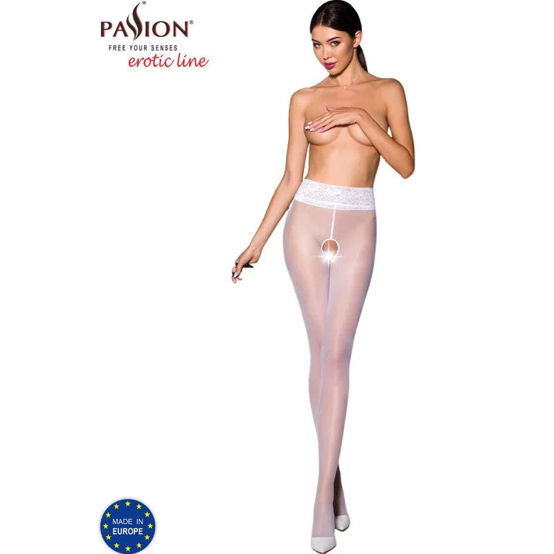 PASSION–TIOPEN008WEISSESTRUMPFHOSE1/230DEN