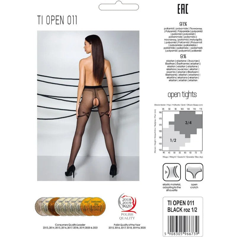 PASSION–TIOPEN011SCHWARZESTRUMPFHOSE3/420DEN