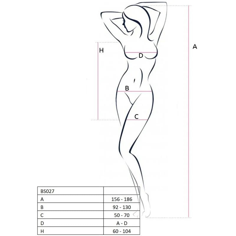 PASSION–WOMANBS027SCHWARZESKLEIDERBodystocking,Einheitsgröße