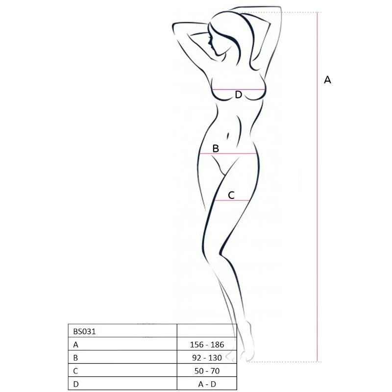 PASSION–WOMANBS031BODYSTOCKINGSCHWARZEINEGRÖSSE