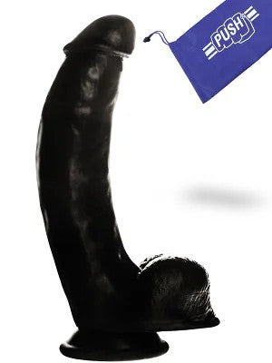 PenisDildoPushBlack7.7inchwithSuctionCup