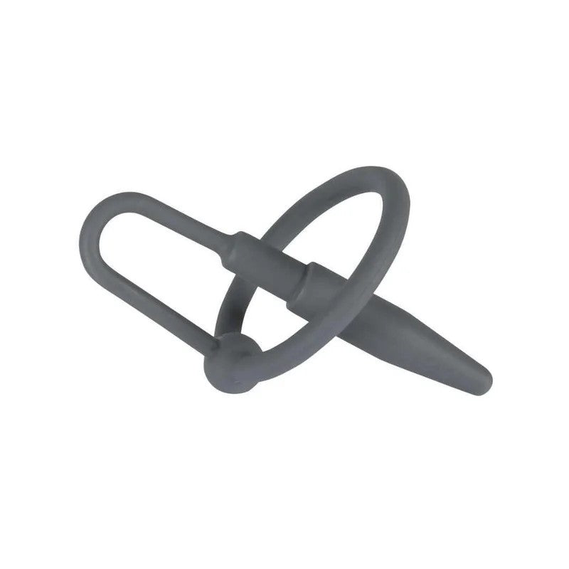 PenisplugmitEichelringausSilikon–HarnrörenstimulationØ0.8mm(schwarz)