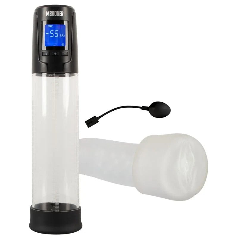Penispumpe„AutomaticMasturbationPump“inklusiveVibro-Vagina-Sleeve