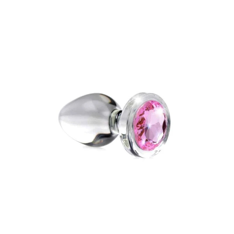 PinkGemGlassAnalPlugMedium