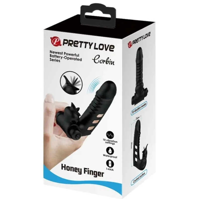 PRETTYLOVE–CORBINSCHWARZEVIBRATOR-FINGERABDECKUNG