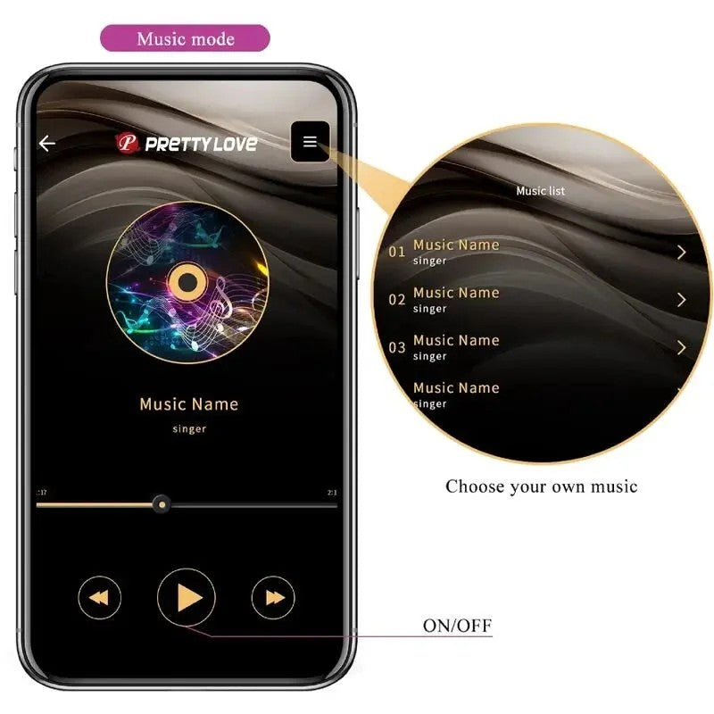 PRETTYLOVE–JEFFERSONAPP-GESTEUERTERANALSTECKERLILA