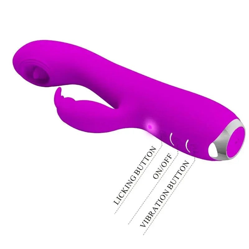 PRETTYLOVE–RACHELWIEDERAUFLADBARERVIBRATORMITSTIMULIERENDENWELLENLILA