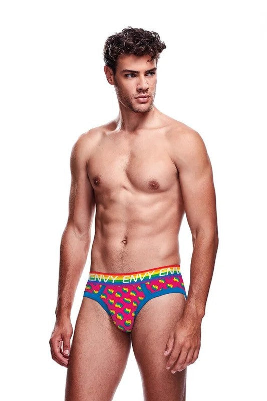 RainbowHeartsBrief,S/M