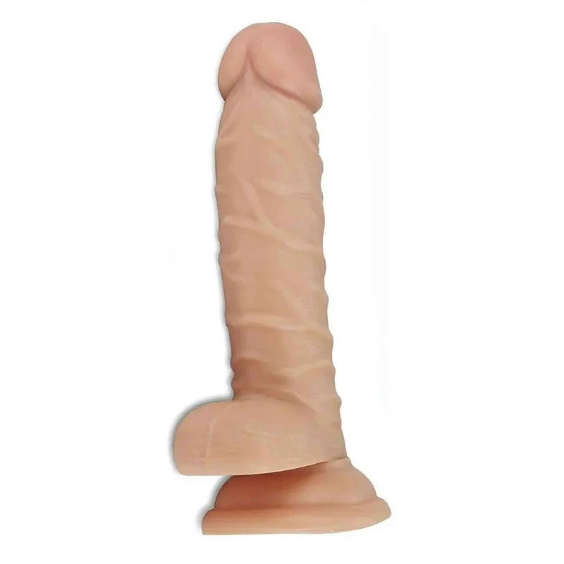 RealistischerPhallus13cm,vibrierendmitSaugnapfundFernbedienung–FleshPink