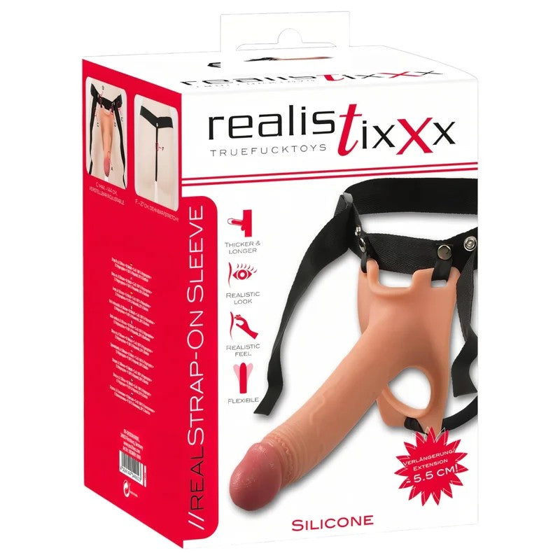 RealistixxxStrap-on–befestigbarer,hohlerDildo(natur)