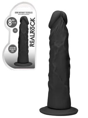 RealRock–Dildo8inchohneHoden–Schwarz