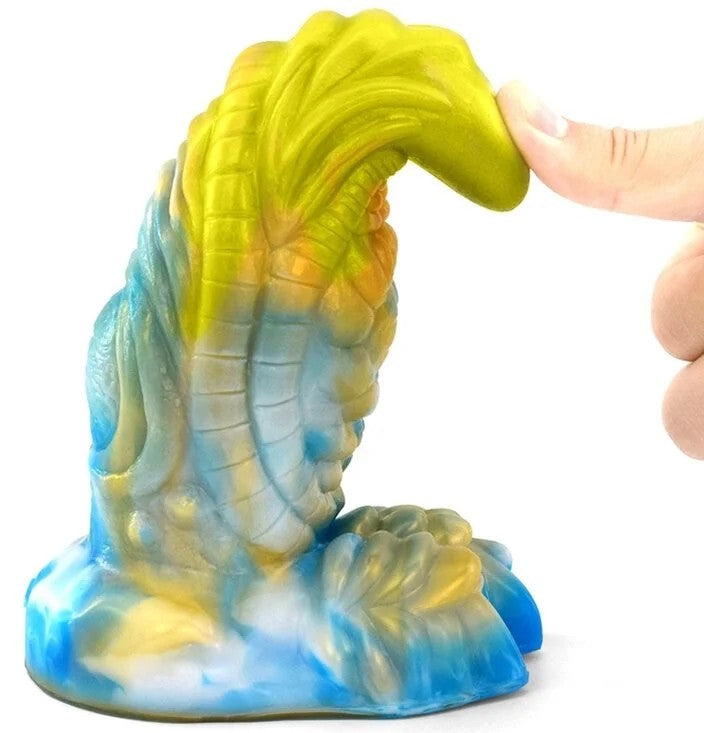 RhegaxDildo16x6.5cmGold-Blue