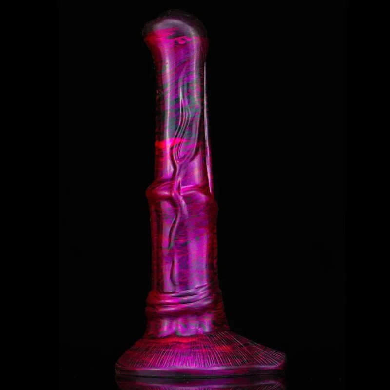 RiesigerPferdedildo-Buttplug–Monster-Tier-Dildos,großerSaugnapf,Silikon-Analspielzeug