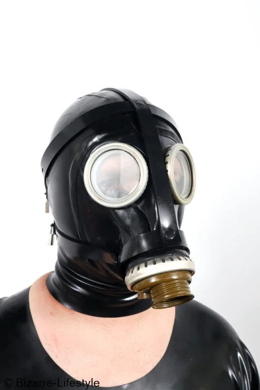 RubberbondageheadharnessforRussianGP5gasmasklockable