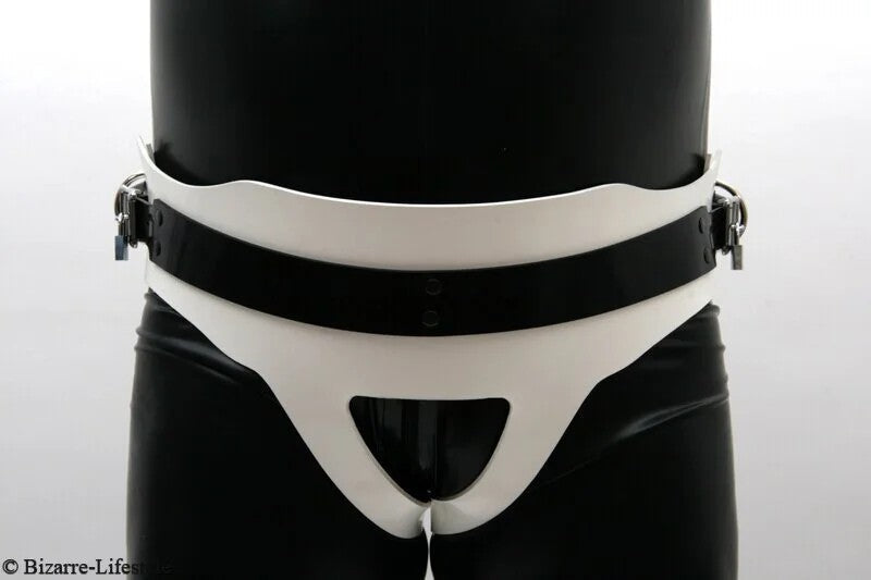 Rubberforcedbeltdeluxewhite-blackforsolidplug