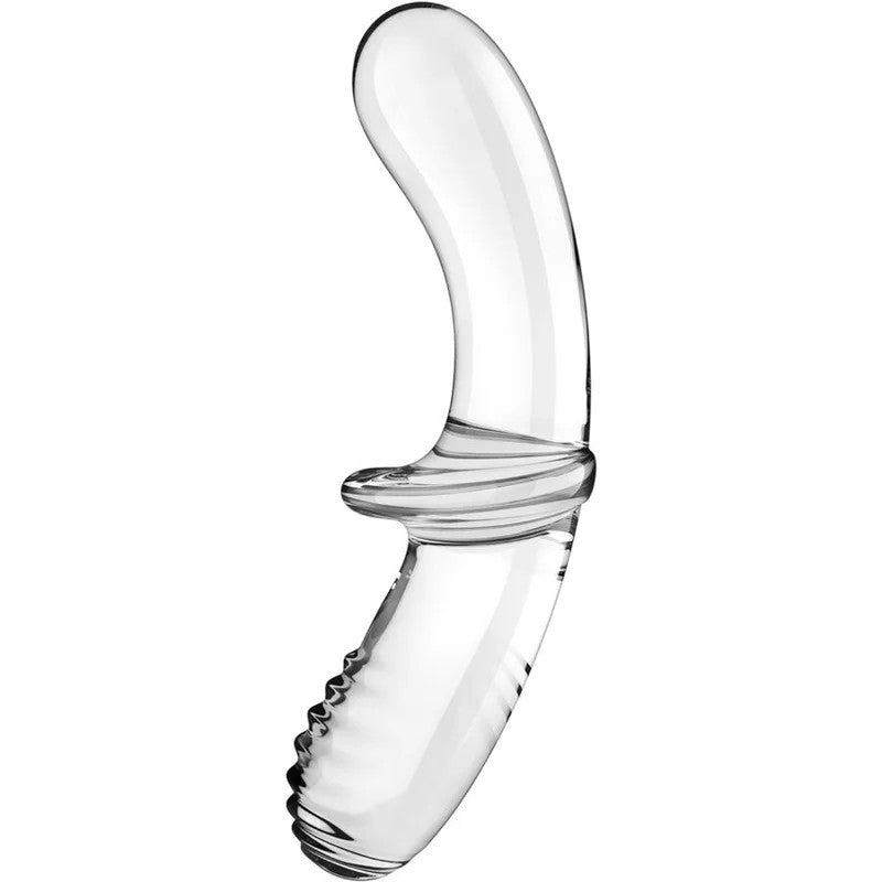SATISFYER–DOPPELKRISTALLDILDOBLAU