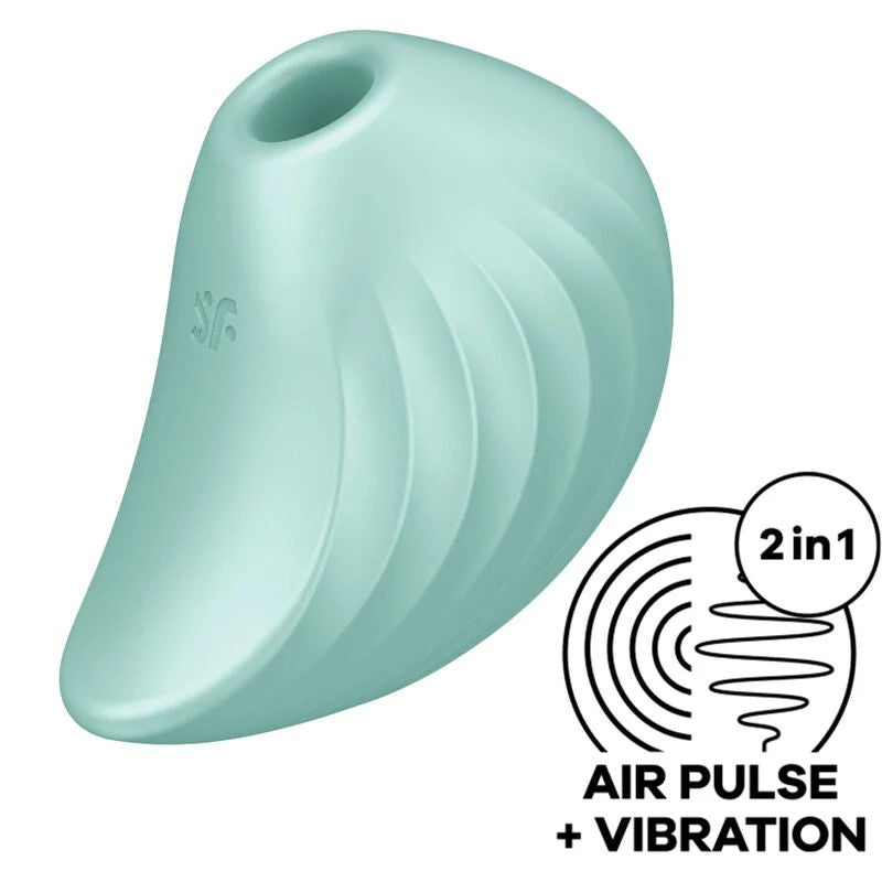 SATISFYER–PEARLDIVERAIRPULSESTIMULATOR&VIBRATORGRÜN