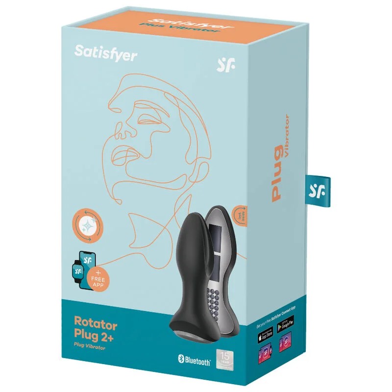 SATISFYER–ROTATORPLUG2+VIBRIERENDEPLUGAPPROT