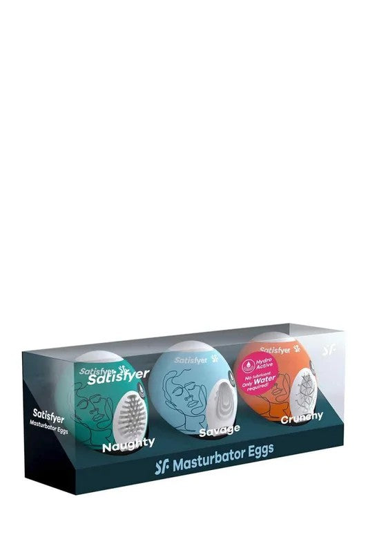 SatisfyerMasturbatorEgg3erSetNaughty,Savage,Chrunchy