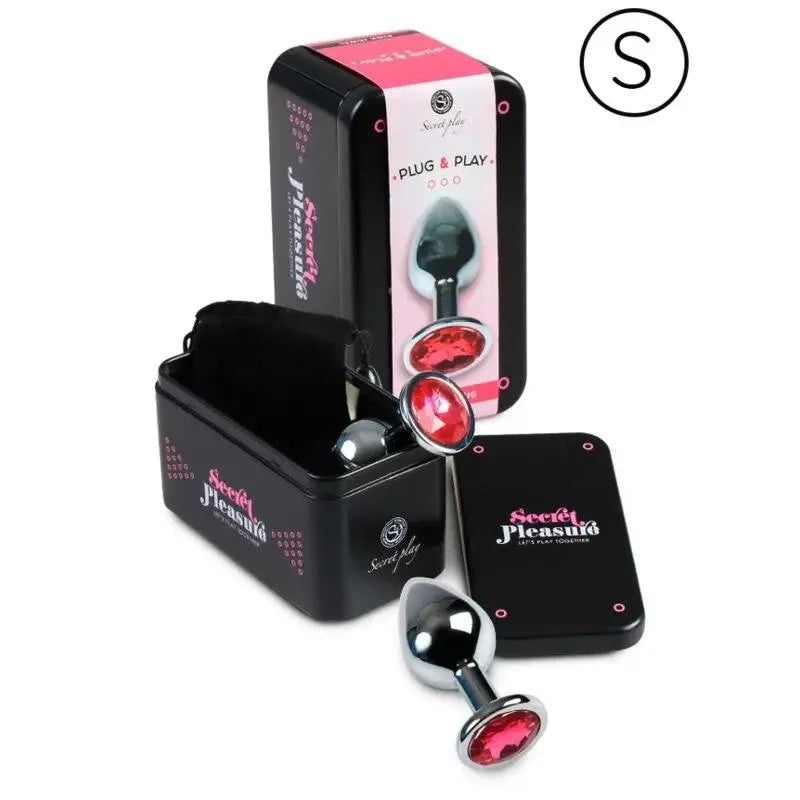 SECRETPLAY–ANALPLUGAUSALUMINIUM,FUCHSIA,7CM