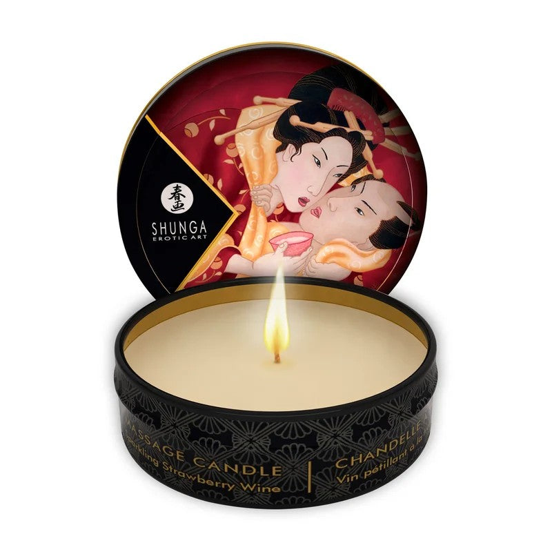 Shunga–MiniMassage-KerzeStrawberrySparklingWine30ml