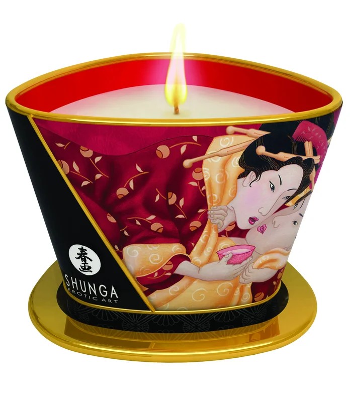 SHUNGAMassageCandleRomance/Sparkl.StrawberryWine170ml