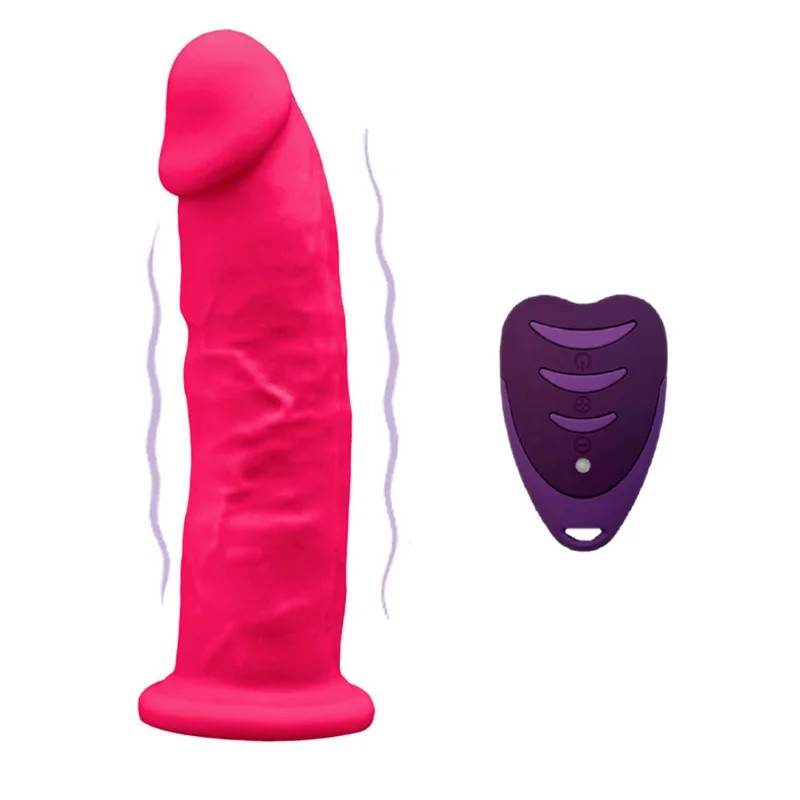 SILEXD–REALISTISCHERPENISMODELL2ROSA+FERNBEDIENUNGLRS17CM