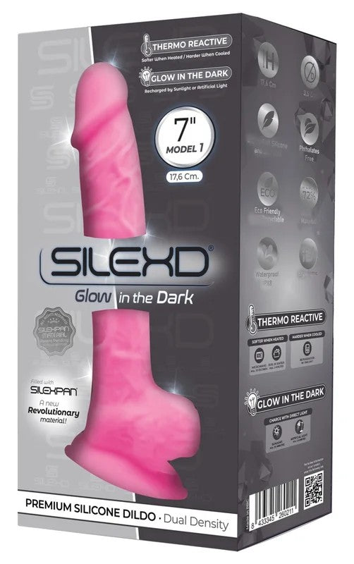 SilexdPremiumDildo7″GlowintheDark