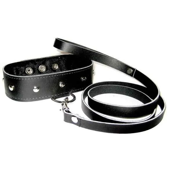 Sportsheets–LeatherCollar&LeashSet