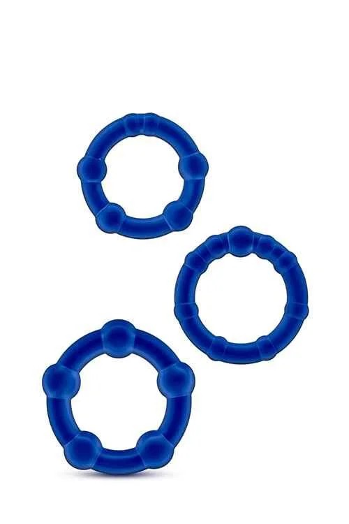 StayHardBeadedCockringsBlue