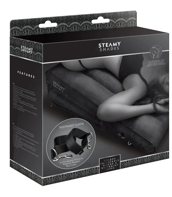 STEAMYSHADESDeluxeInflatableWedge&RestraintCuffs