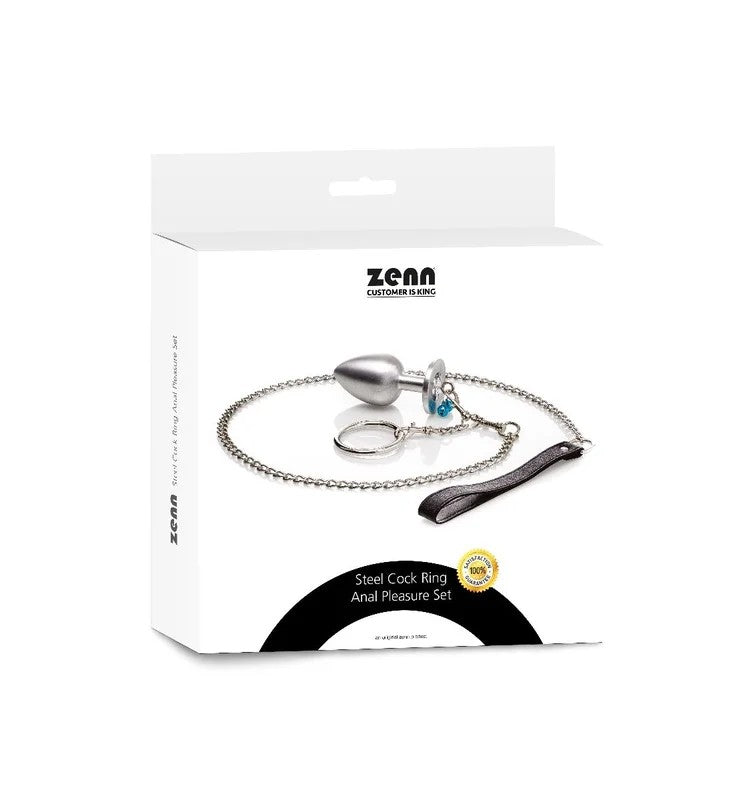 SteelCockRingAnalPleasureSet