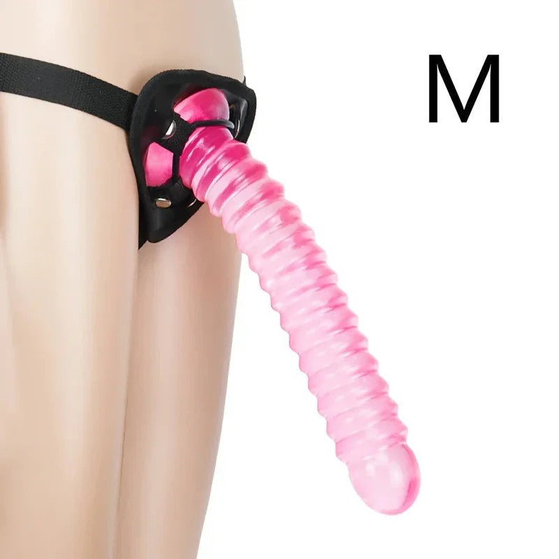 StrapOnPinkDildoAnalPlug–SilikonAnaldildoPaarSexspielzeugfürLesben