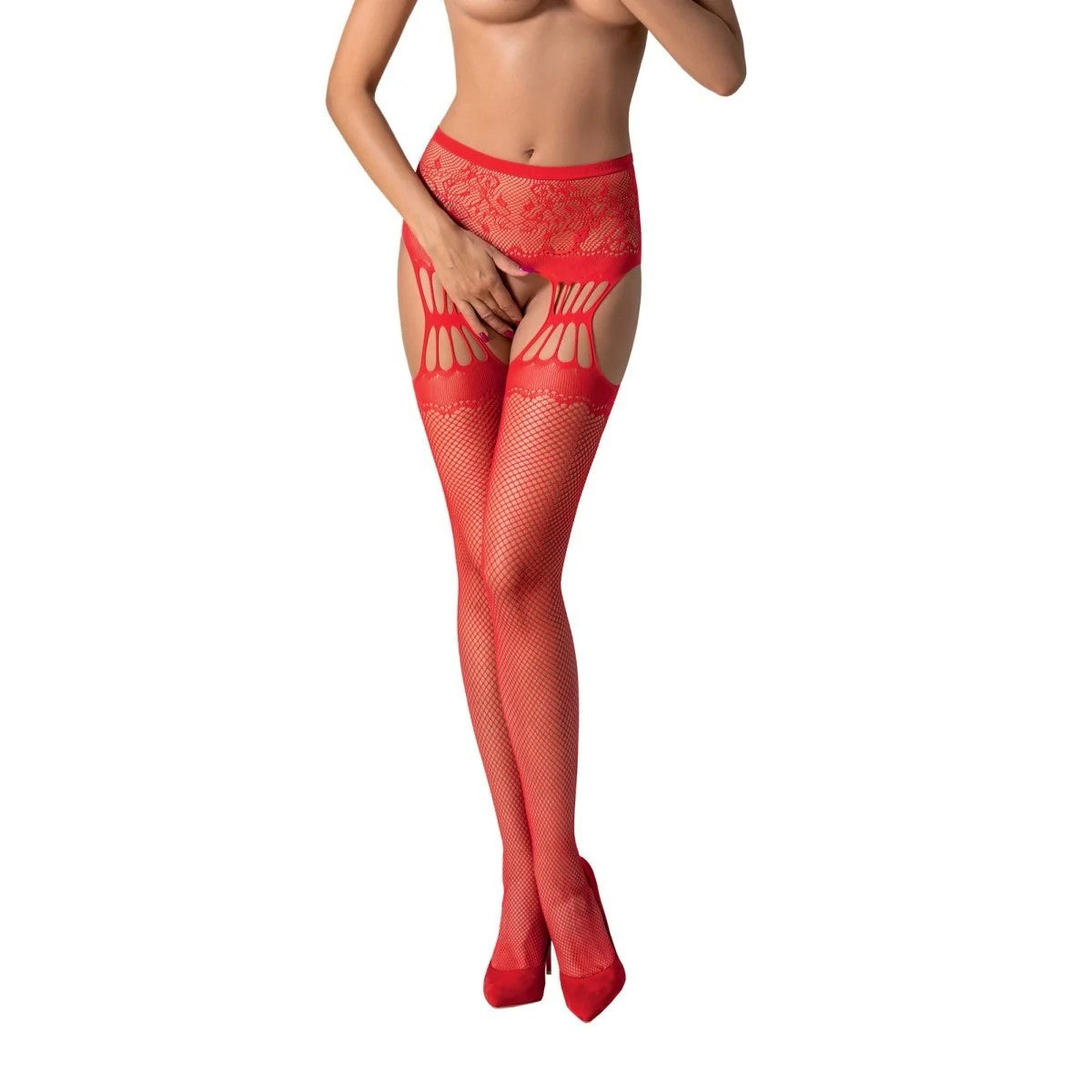STRUMPFHOSEOFFEN(OUVERTSTRUMPFHOSE)ROTS027VONPASSION-EXKLUSIV
