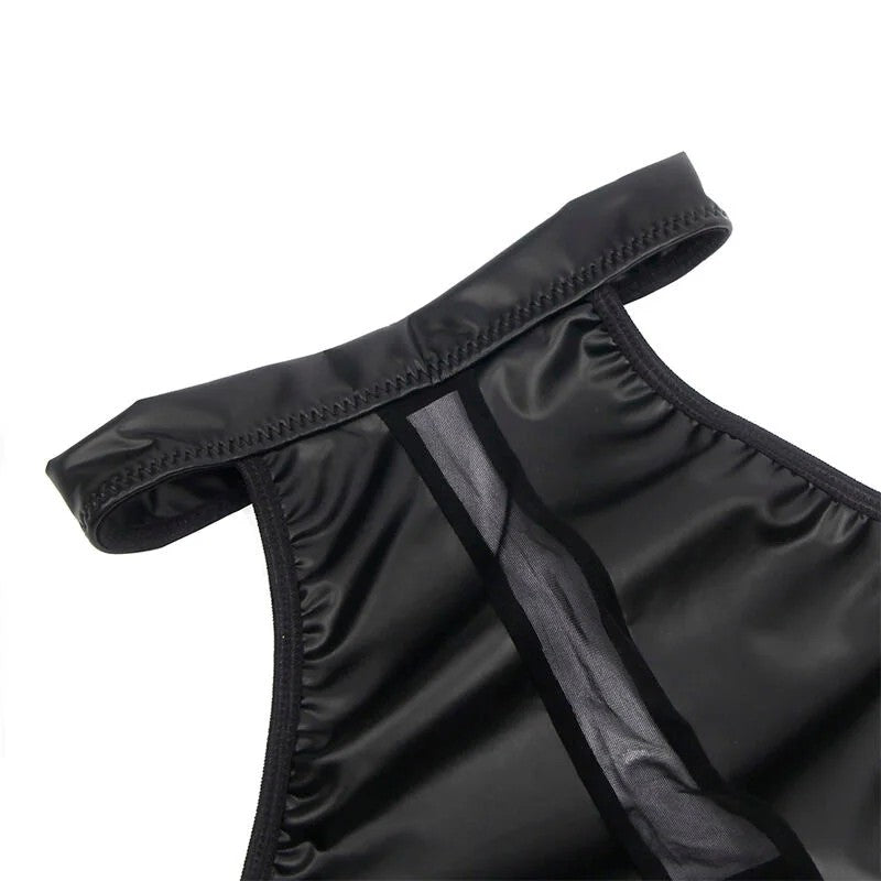 SUBBLIME–955489NECKHOLDER-KLEIDMITTRANSPARENZEN,SCHWARZ,L/XL