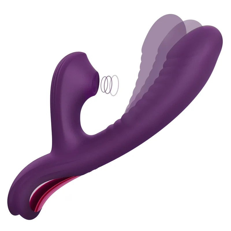 SuperLoveCome-HitherRabbitSuckingG-SpotDualVibratorPurple